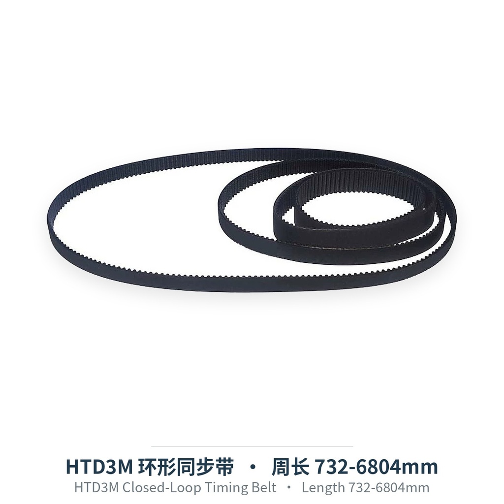 HTD3M Closed-Loop Timing Belt, Length 732-6804mm