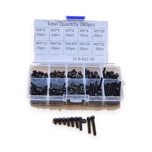 12.9 Grade Socket Screw Assortment Box