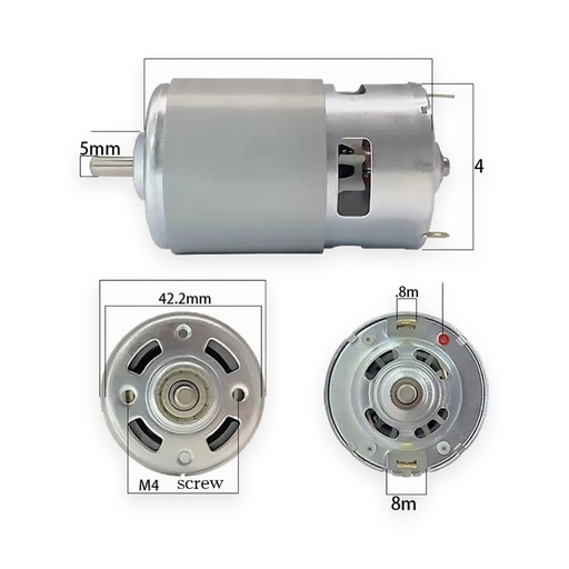 [MT-028] RS-775 High-Torque DC Motor