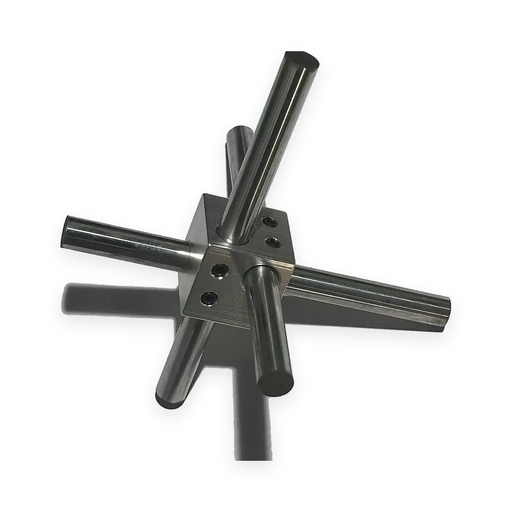 Square 3-Way Shaft Clamp Block