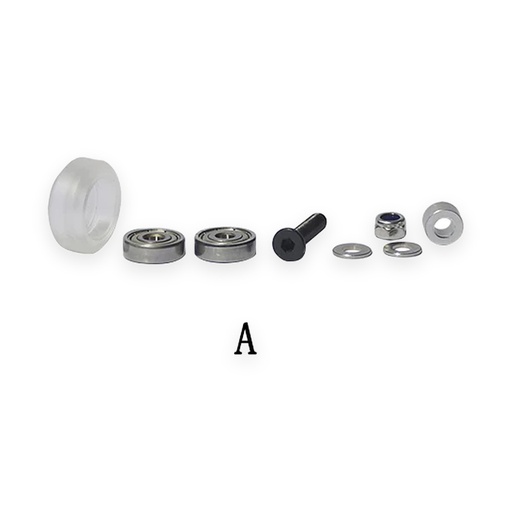 Openbuilds Large Wheel Kit (Black / White)