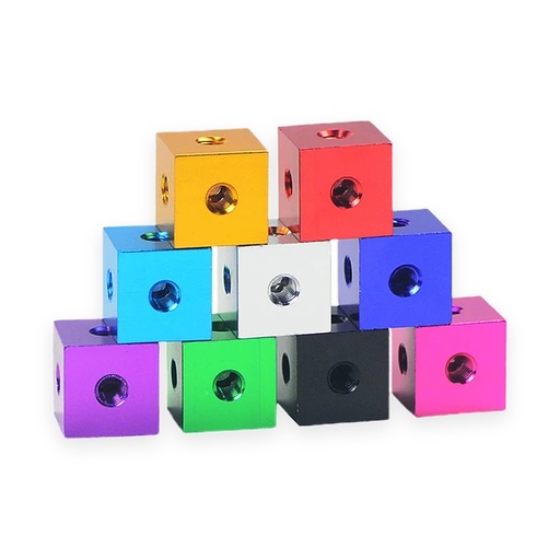 Aluminum 6-Sided Nut Cube Connector