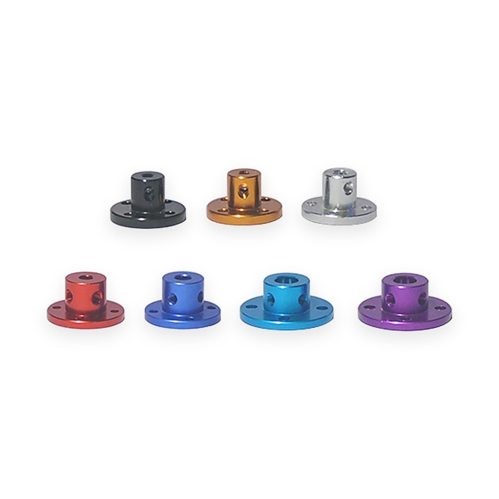 Custom flange couplings in anodized colors