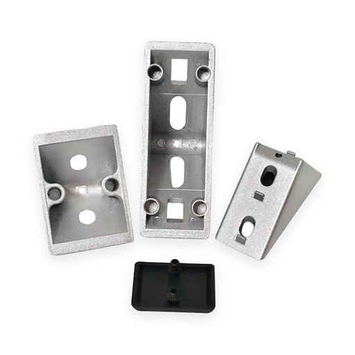 Zinc Die-Cast Corner Bracket (with cover)